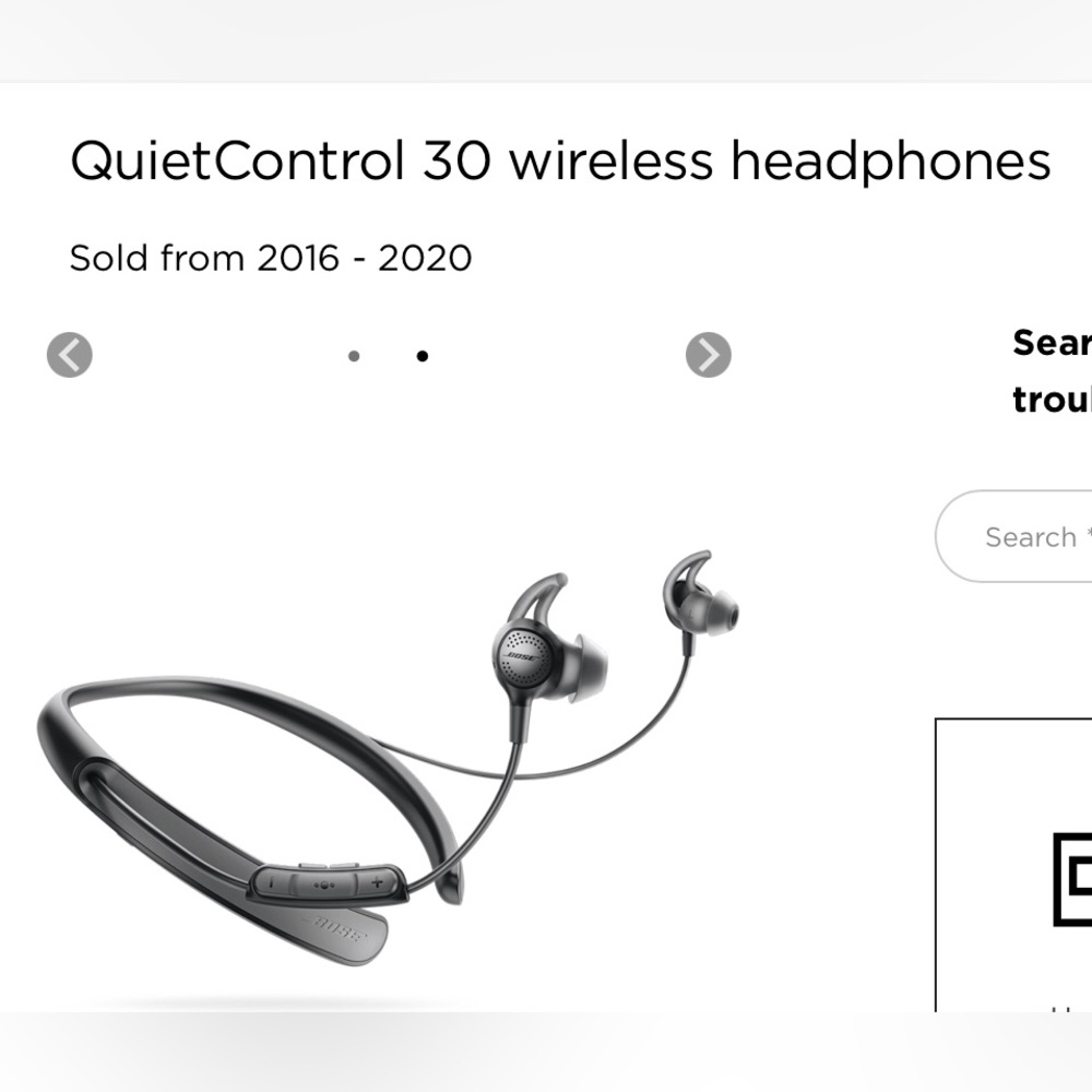 Bose QuietControl 30 Wireless Bluetooth Headphones